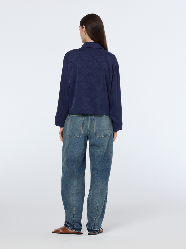 Scotch & Soda Satin Jacquard Utility Shirt