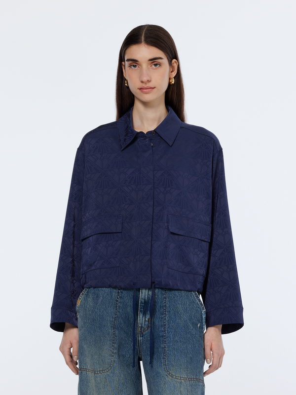 scotch & soda Satin Jacquard Utility Shirt