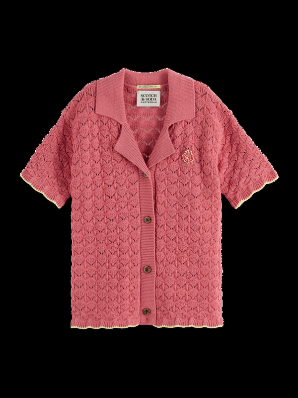 scotch & soda Scalloped Knitted Shirt