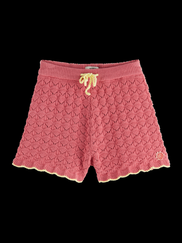 scotch & soda Scalloped Knitted Shorts