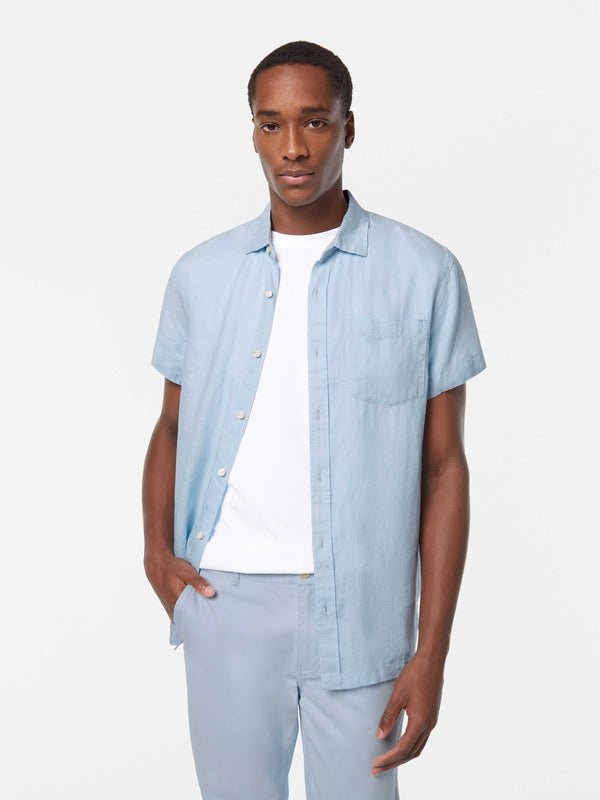 scotch & soda Short-Sleeve Linen Shirt