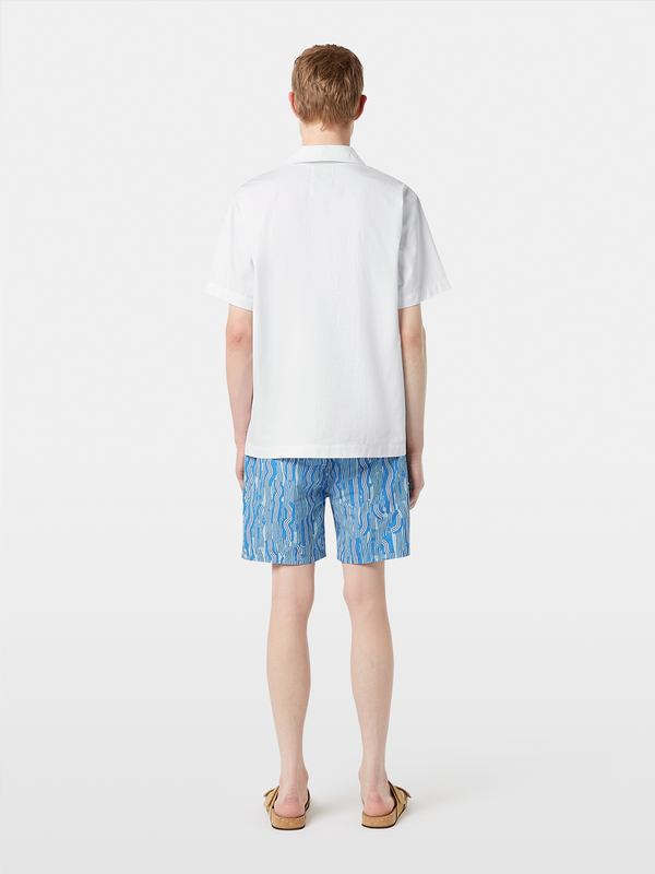 Scotch & Soda Short-sleeved Linen Blend Shirt
