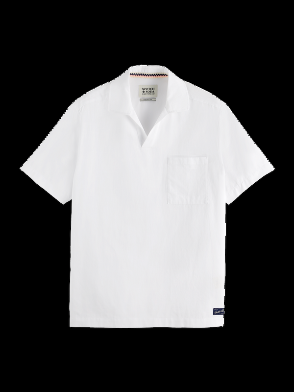 Scotch & Soda Short-sleeved Linen Blend Shirt