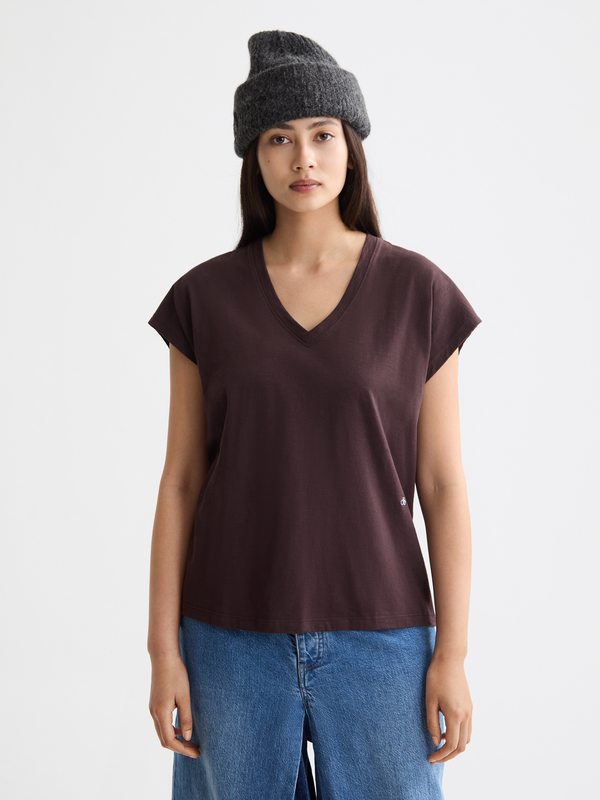 scotch & soda Slub V-neck T-shirt