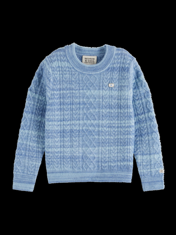scotch & soda SPACE DYED CABLE KNIT