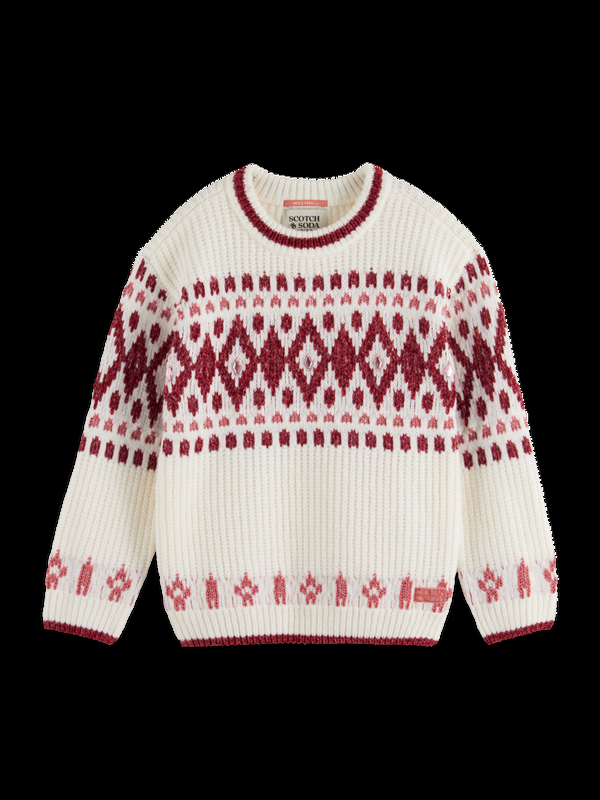scotch & soda SPARKLY FAIR ISLE PULLOVER