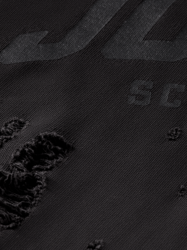 Scotch & Soda SPRAYED HOODIE WITH DESTROYED DETAILS