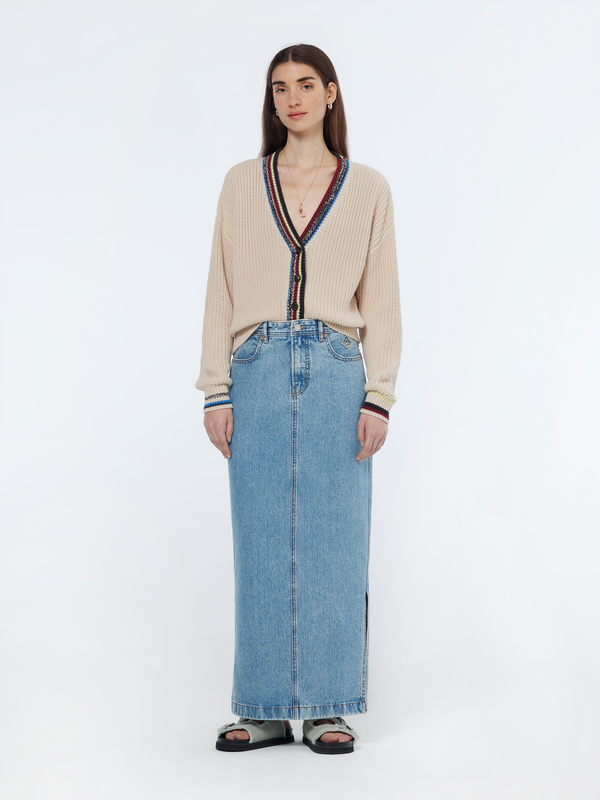 Scotch & Soda Stripe Trim Cardigan