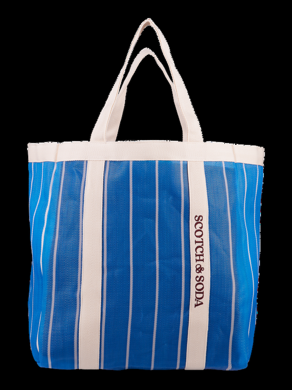 scotch & soda Striped beach bag