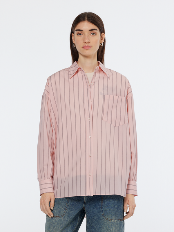 scotch & soda Striped Oversized Shirt