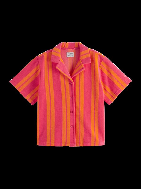 scotch & soda Striped Towelling Shirt