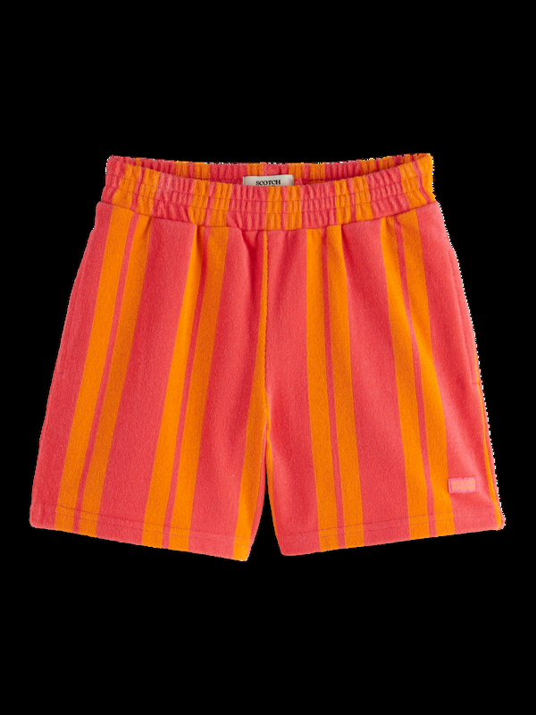 scotch & soda Striped Towelling Shorts