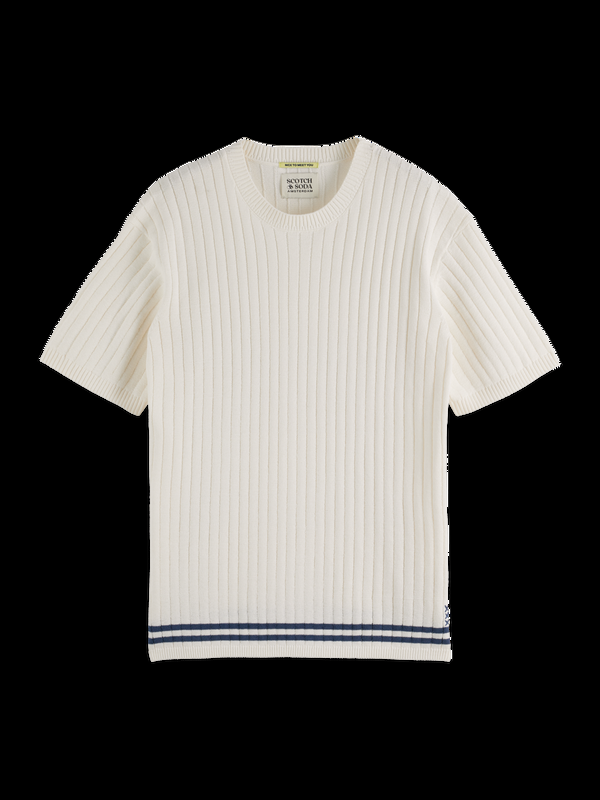 Scotch & Soda Structured Knitted T-shirt