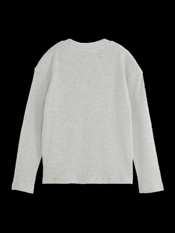 Scotch & Soda STRUCTURED LONG-SLEEVED T-SHIRT