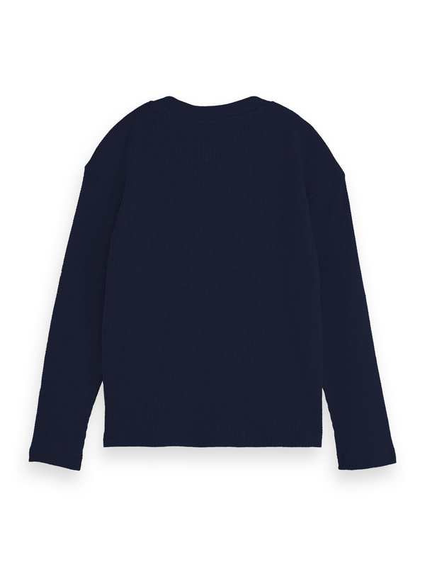 Scotch & Soda STRUCTURED LONG-SLEEVED T-SHIRT