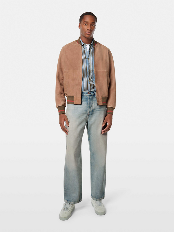 Scotch & Soda Suede Bomber Jacket