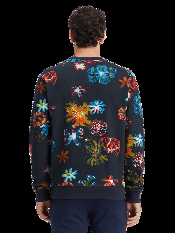 Scotch & Soda Sweatshirt Met All-over Digitale Print