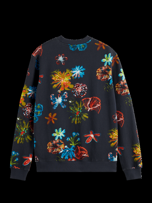 Scotch & Soda Sweatshirt Met All-over Digitale Print