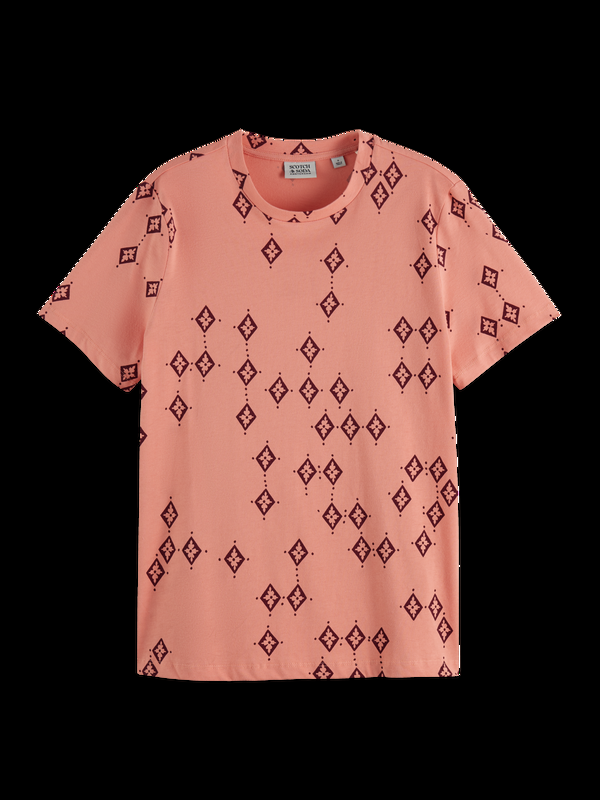 scotch & soda T-shirt met normale pasvorm en print