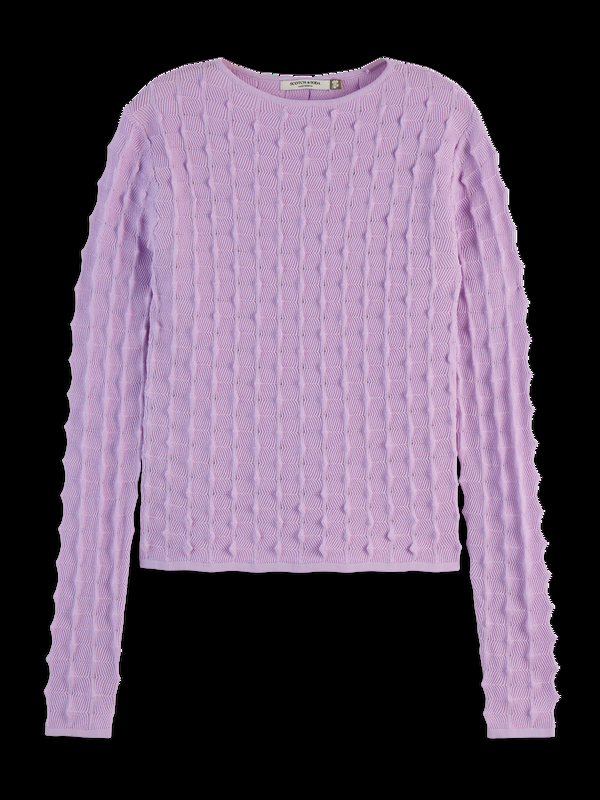 Scotch & Soda Textured Stitch Fitted Pullover