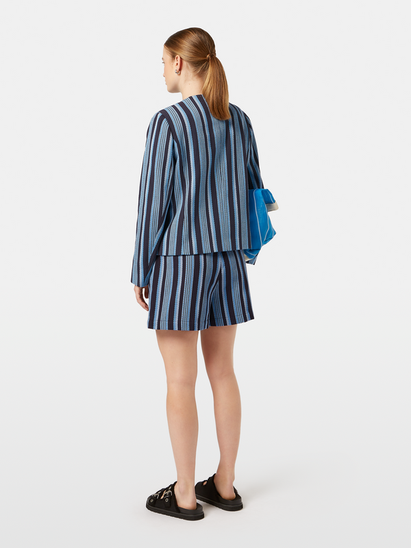 Scotch & Soda Textured Striped Blazer