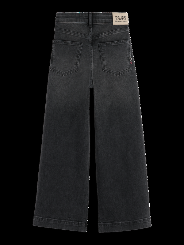 Scotch & Soda THE WAVE WIDE LEG JEANS - BLACK NIGHT