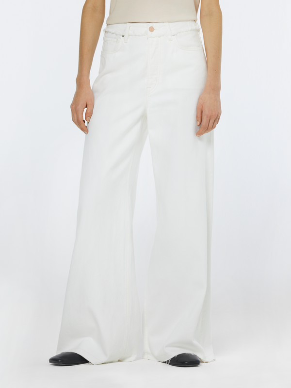 Scotch & Soda The Wave Wide Leg Jeans Faded White