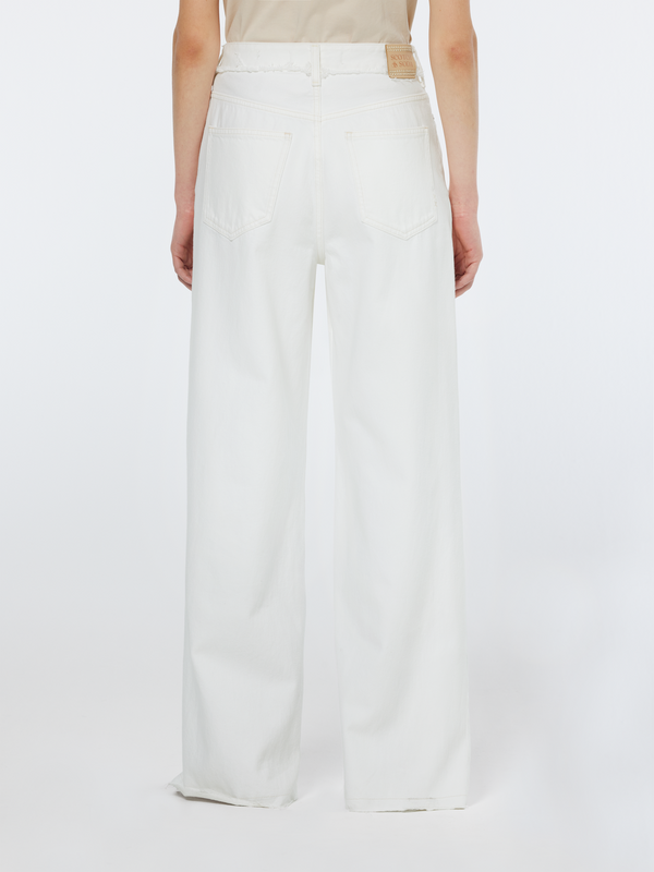 Scotch & Soda The Wave Wide Leg Jeans Faded White