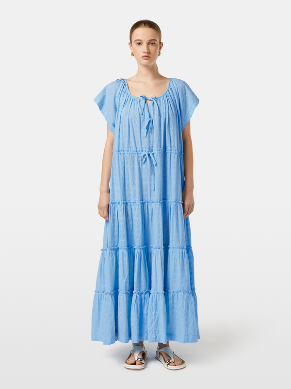 scotch & soda Tiered broderie maxi dress