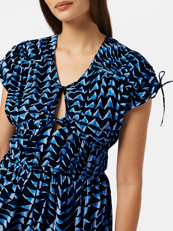 Scotch & Soda Tiered Poplin Midi Dress