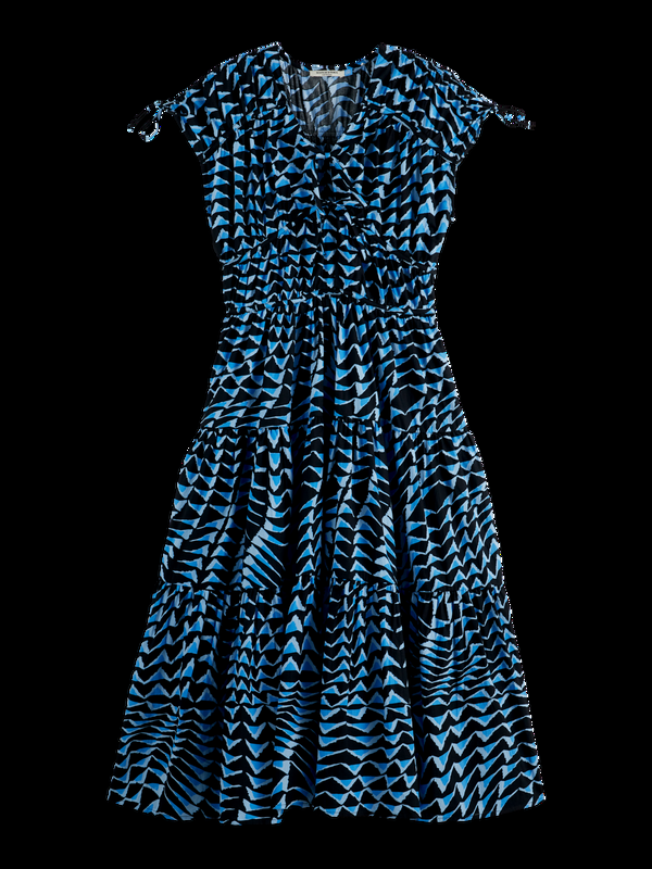 Scotch & Soda Tiered Poplin Midi Dress