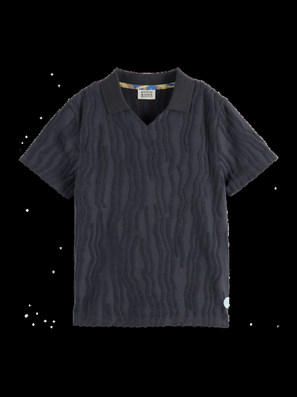 scotch & soda Towelling Jacquard Polo