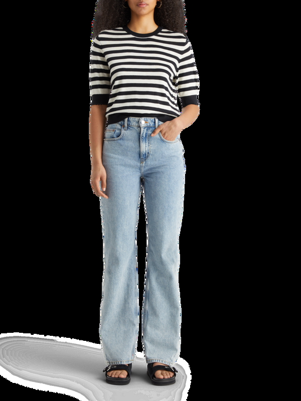 scotch & soda Trui met ronde hals en korte mouwen