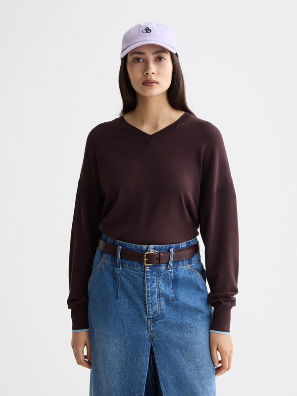 scotch & soda V-neck relaxed pullover