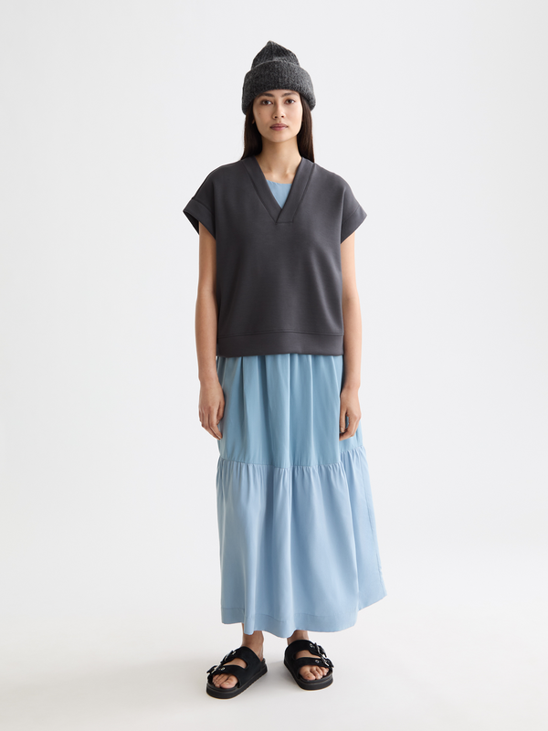 Scotch & Soda V-neck Sleeveless Modal Sweatshirt