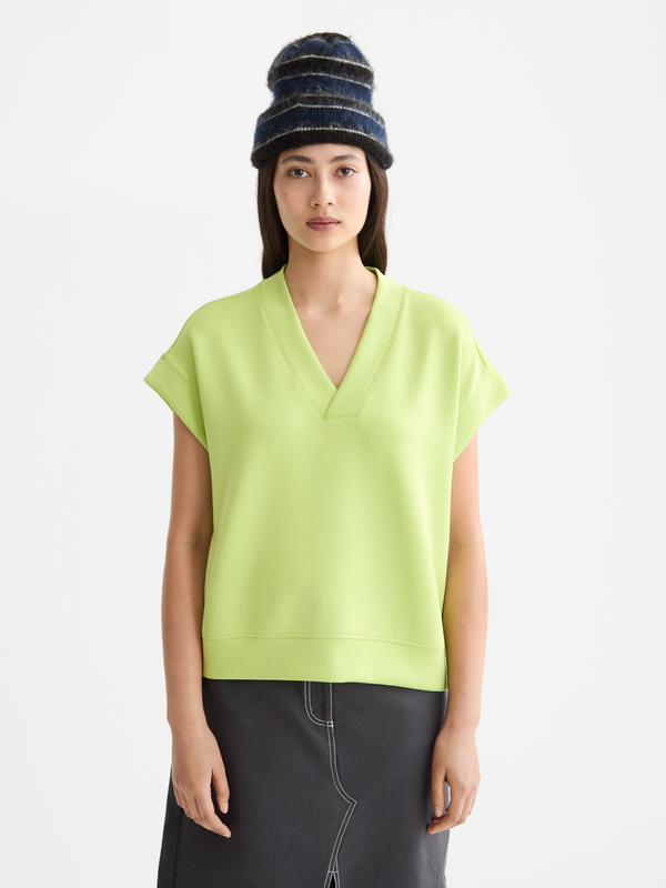 Scotch & Soda V-neck Sleeveless Modal Sweatshirt