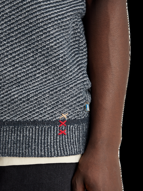 Scotch & Soda Vest Met V-hals Speciale Steek