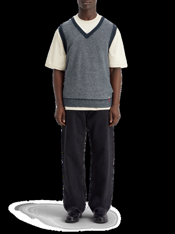 scotch & soda Vest met V-hals speciale steek