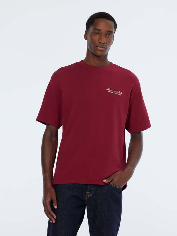 scotch & soda Waffle relaxed fit t-shirt