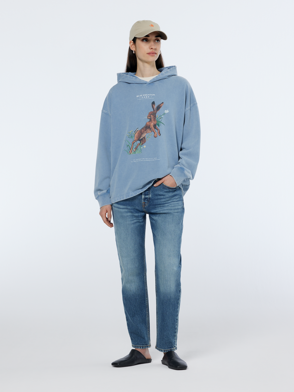 Scotch & Soda Washed Artwork Oversized Hoodie