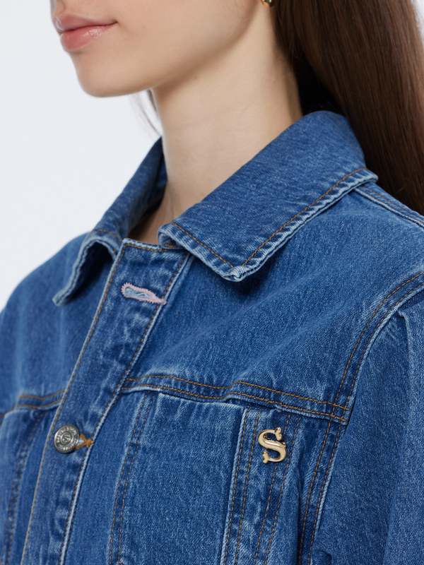 Scotch & Soda Washed Button Through Denim Dress