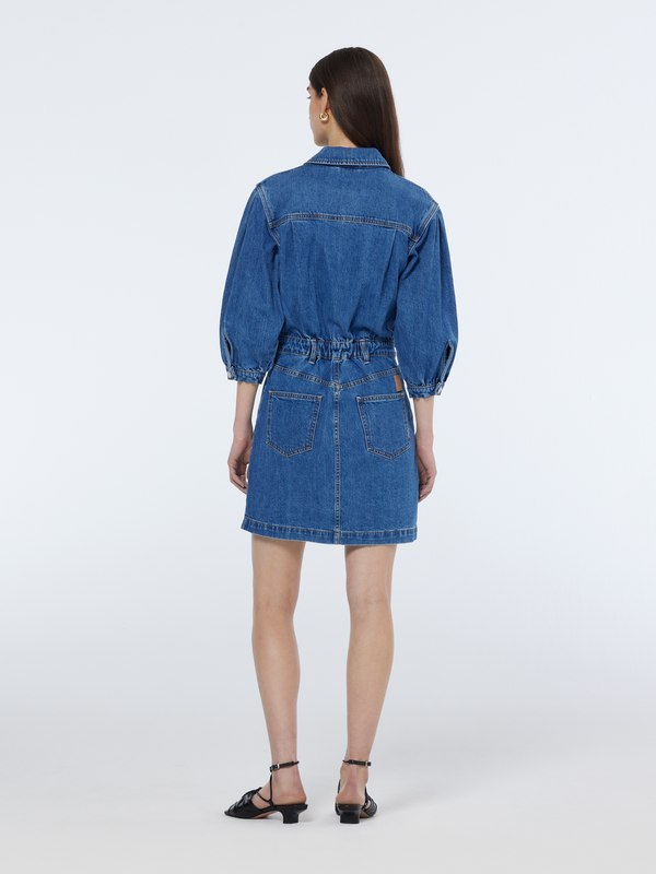 Scotch & Soda Washed Button Through Denim Dress