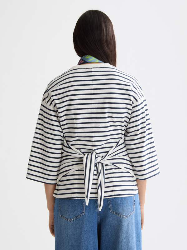 Scotch & Soda Washed Striped Breton Top