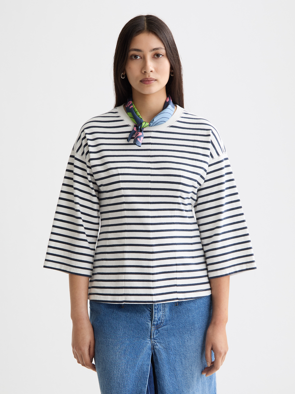 scotch & soda Washed striped breton top