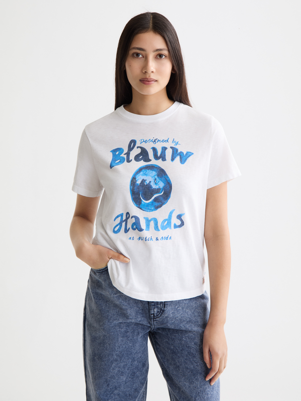 scotch & soda Washed T-shirt with artwork