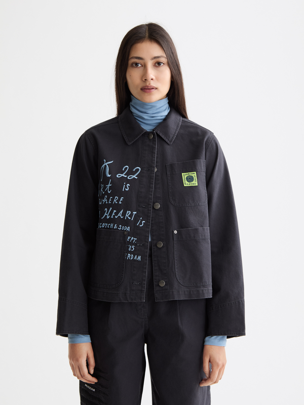 scotch & soda Washed workwear jacket