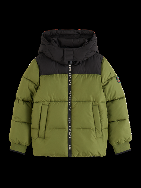 Scotch & Soda WATER REPELLENT HOODED PUFFER JACKET