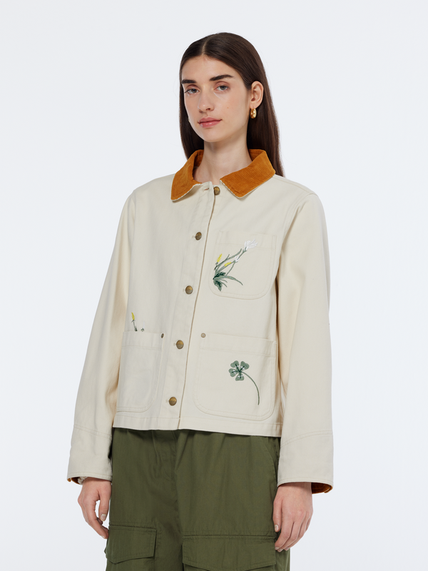 scotch & soda Workwear jacket with embroidery
