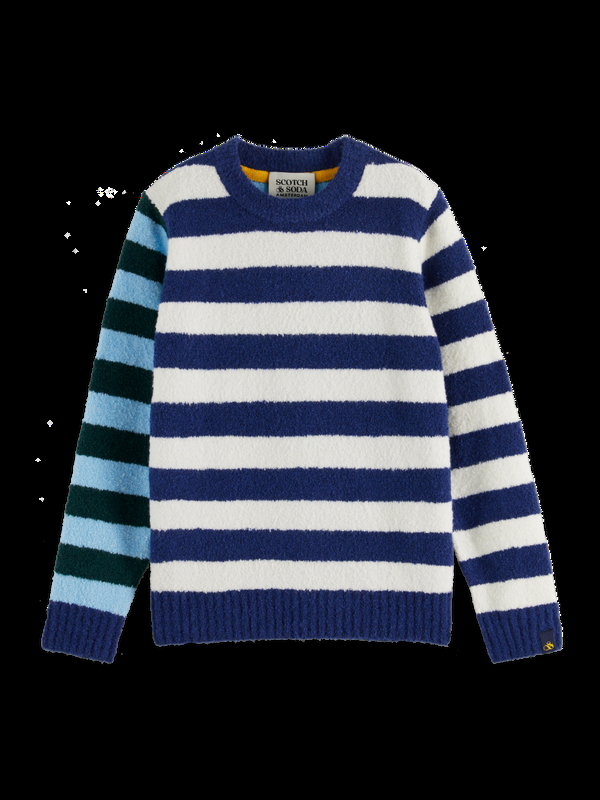 scotch & soda YARN-DYED STRIPED SOFT YARN PULLOVER