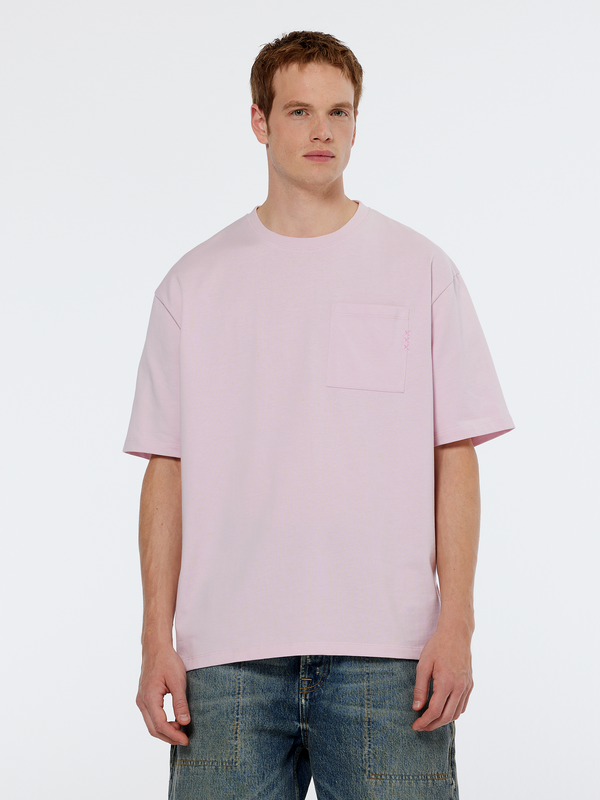 scotch & soda Seasonal core - 3 crosses loose fit pocket t-shirt